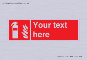 Custom Fire extinguisher Sign